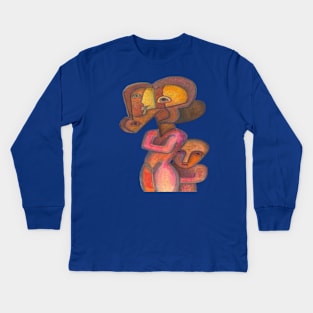 La mère qui protège Kids Long Sleeve T-Shirt